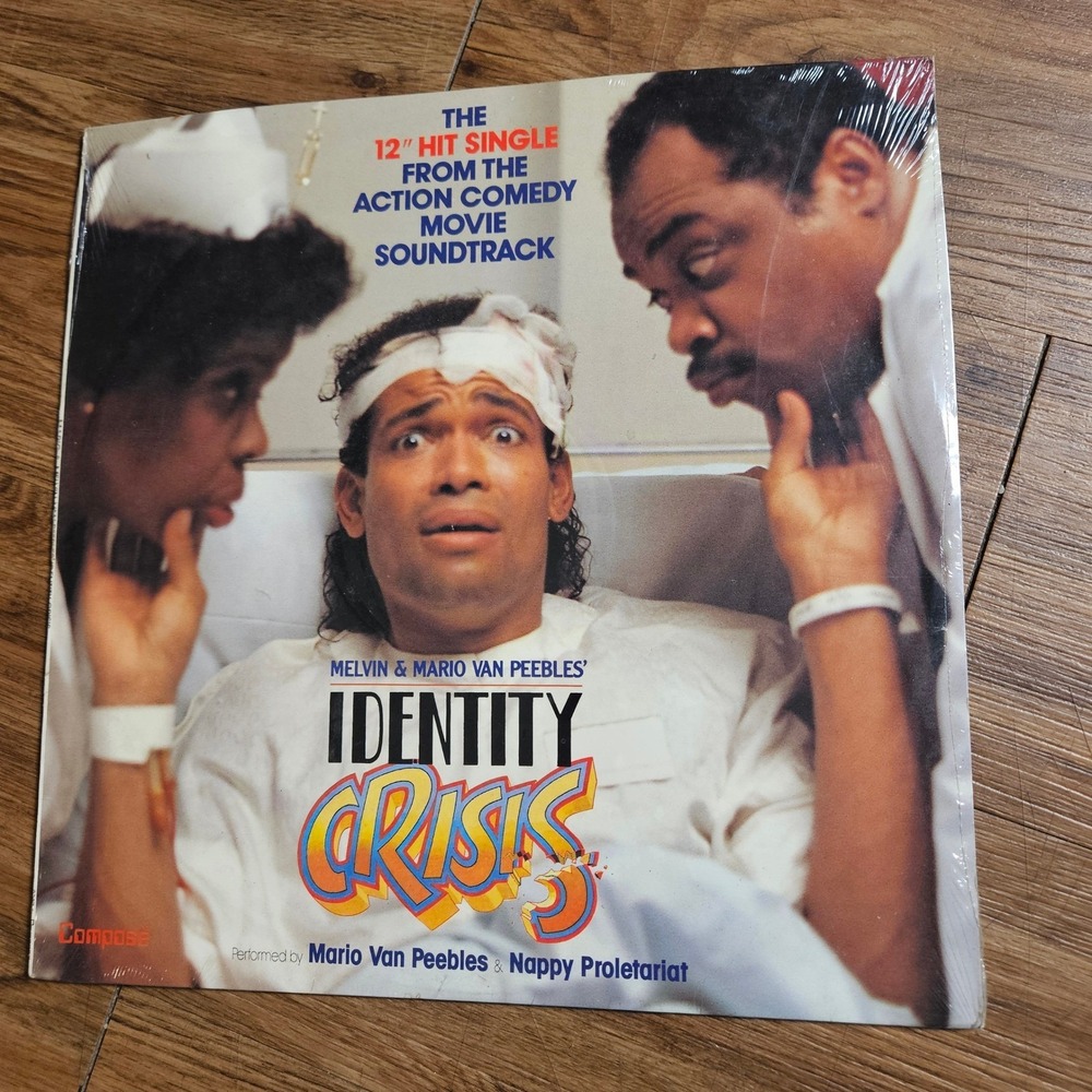 Mario Van Peebles & Nappy Proletariat –‎ Identity Crisis 1989 9907-1 Sealed NOS